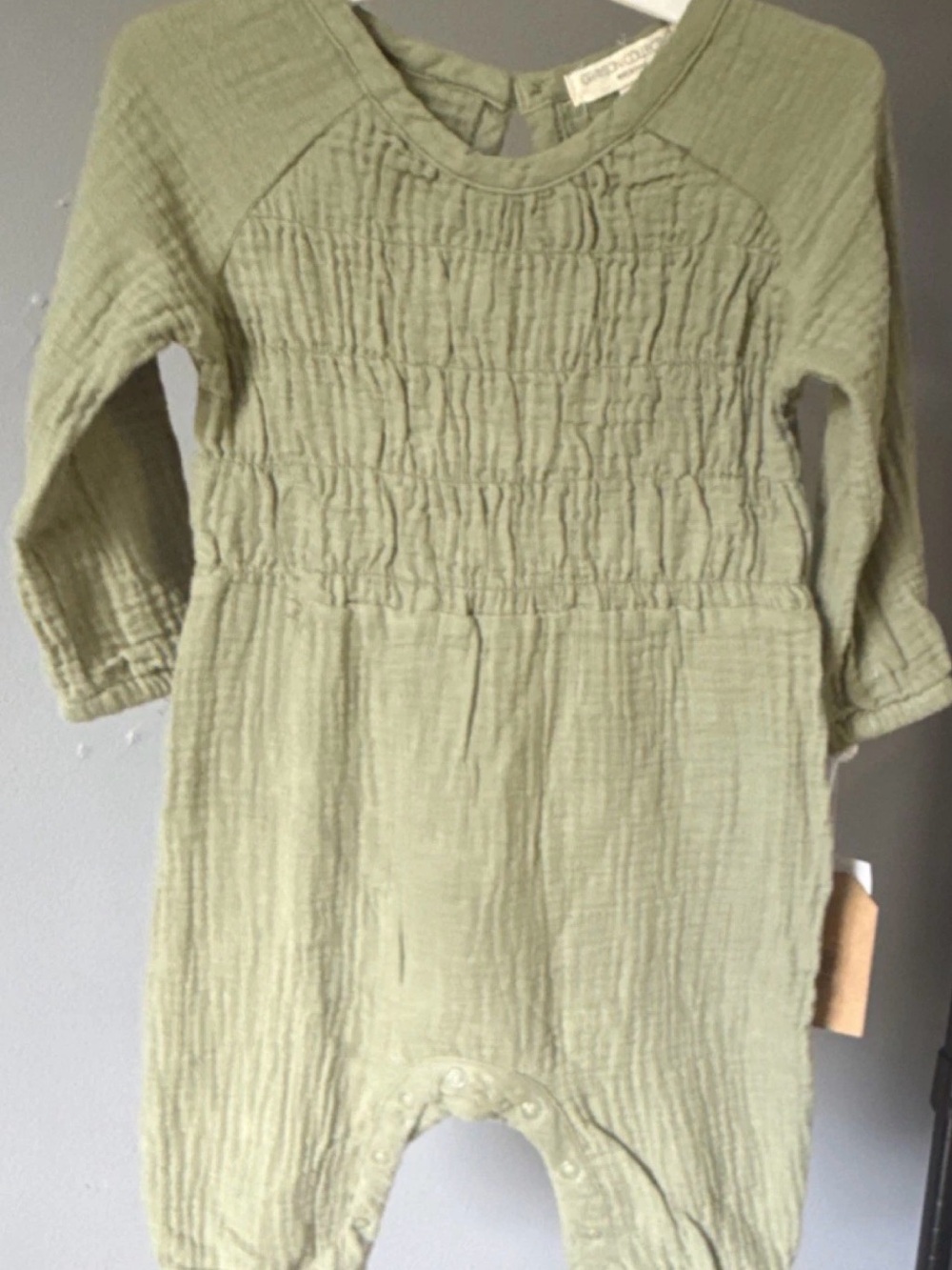 Grayson Collective Infants Olive Green Romper 3-6 Months NWT
